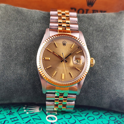 ROLEX Datejust 36 TwoTone Cappuccino 1981 Serviced 03/2026 with Box [REF. 16013]