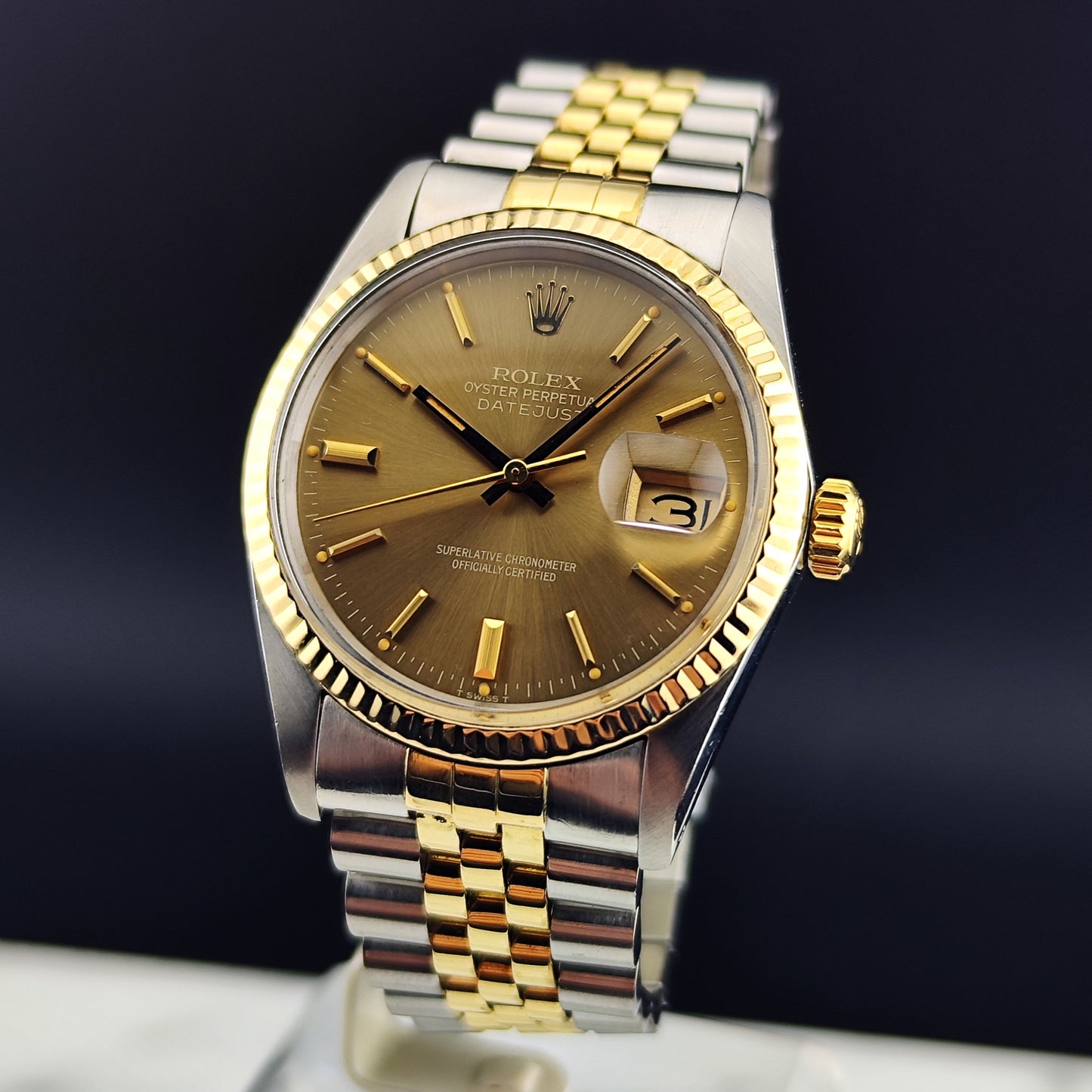 ROLEX Datejust 36 TwoTone Cappuccino 1981 Serviced 03/2026 with Box [REF. 16013]