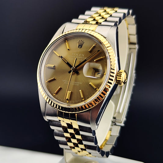 ROLEX Datejust 36 TwoTone Cappuccino 1981 Serviced 03/2026 with Box [REF. 16013]