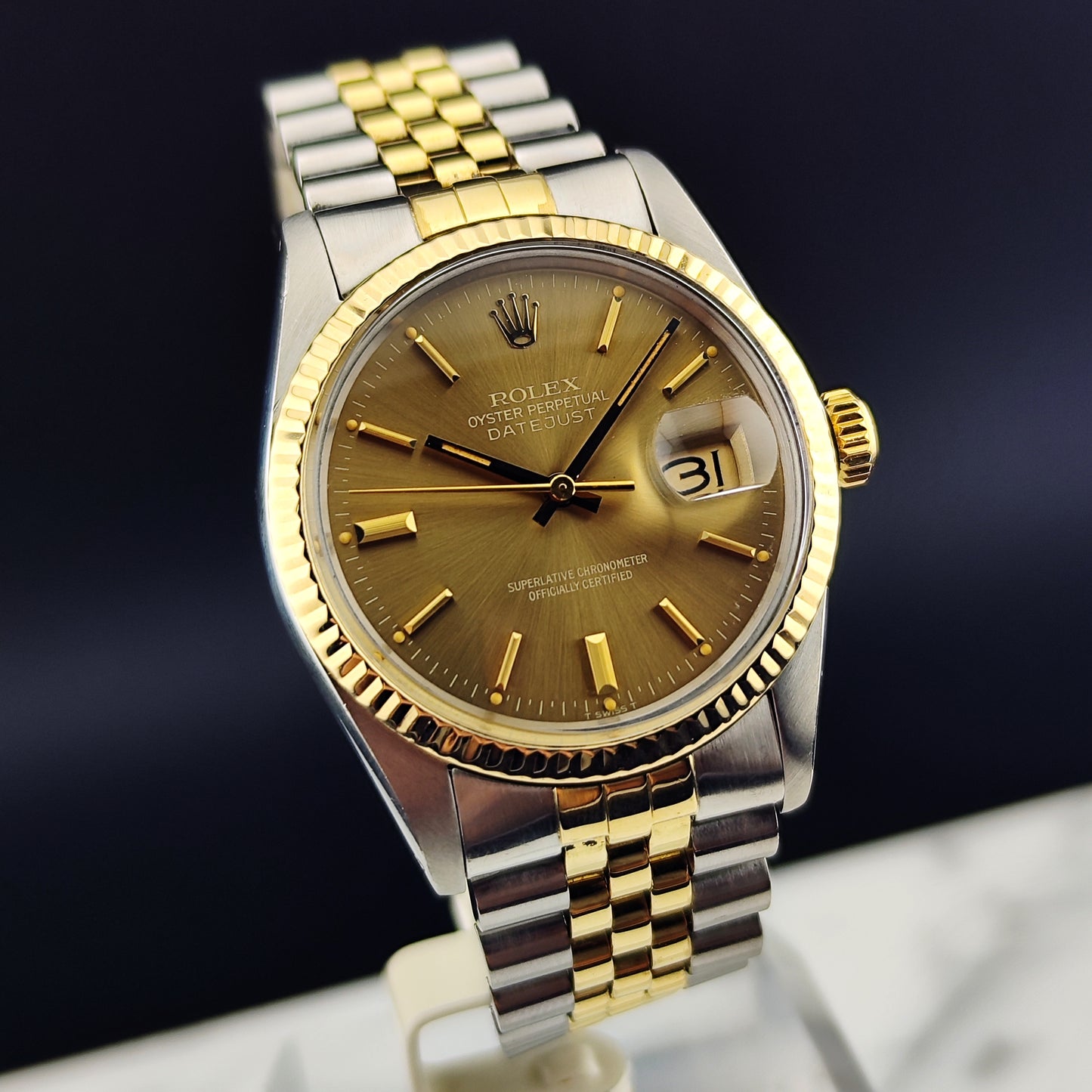 ROLEX Datejust 36 TwoTone Cappuccino 1981 Serviced 03/2026 with Box [REF. 16013]