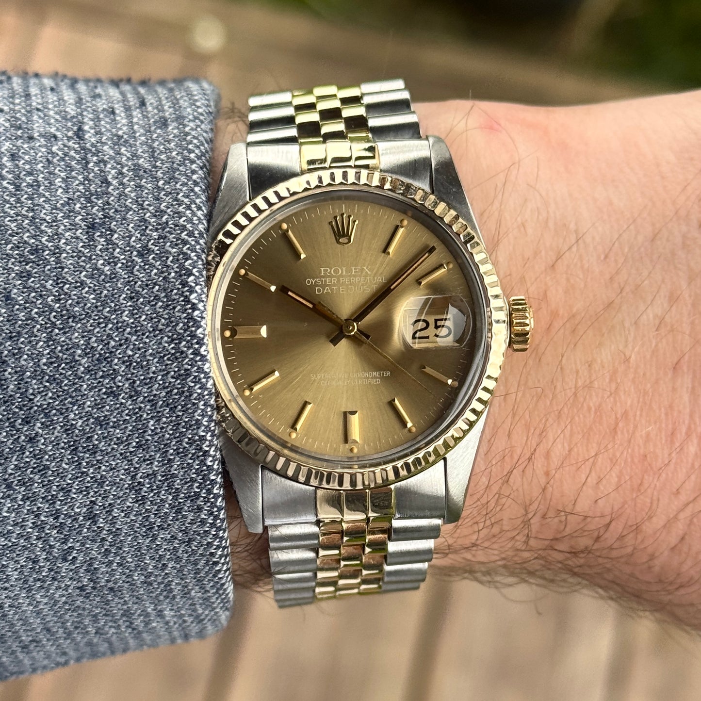 ROLEX Datejust 36 TwoTone Cappuccino 1981 Serviced 03/2026 with Box [REF. 16013]