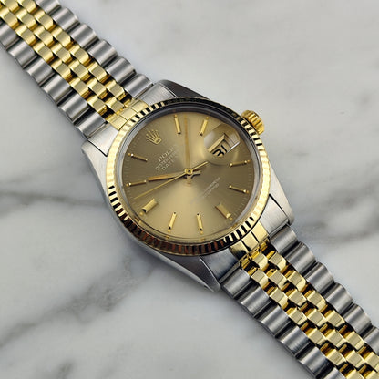ROLEX Datejust 36 TwoTone Cappuccino 1981 Serviced 03/2026 with Box [REF. 16013]