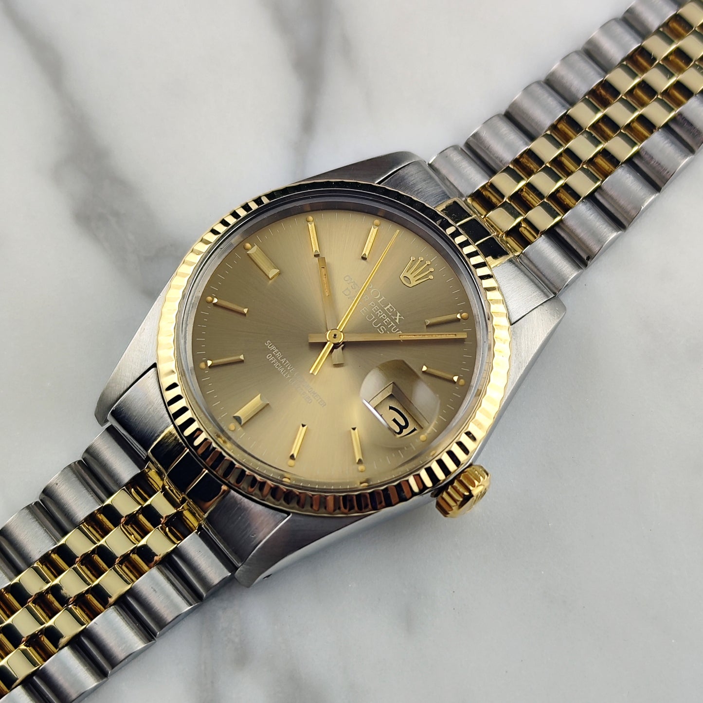 ROLEX Datejust 36 TwoTone Cappuccino 1981 Serviced 03/2026 with Box [REF. 16013]
