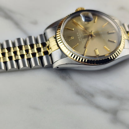 ROLEX Datejust 36 TwoTone Cappuccino 1981 Serviced 03/2026 with Box [REF. 16013]