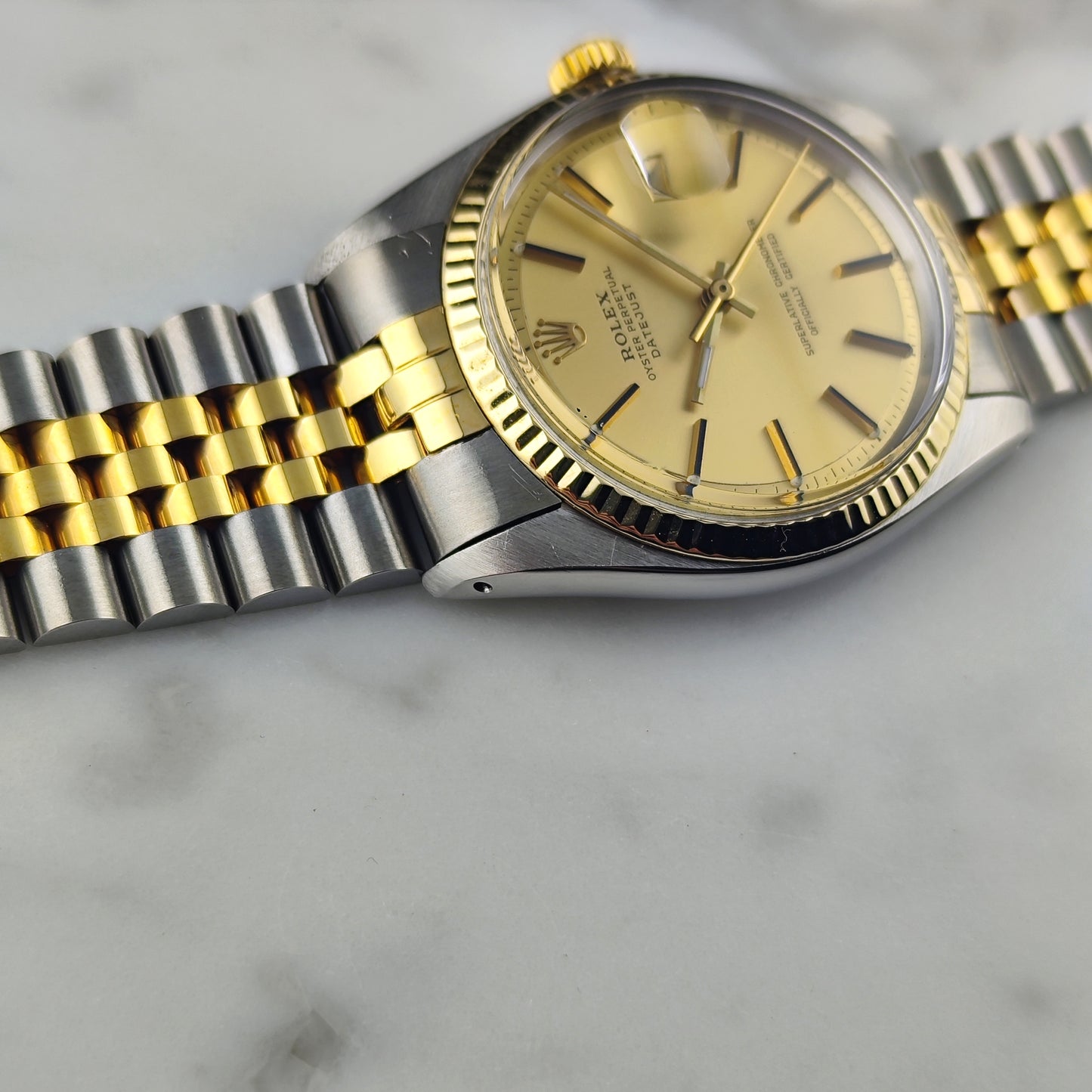 ROLEX Datejust 36 Two-Tone Gold Steel 1972 Serviced 03/2026 [REF. 1601]