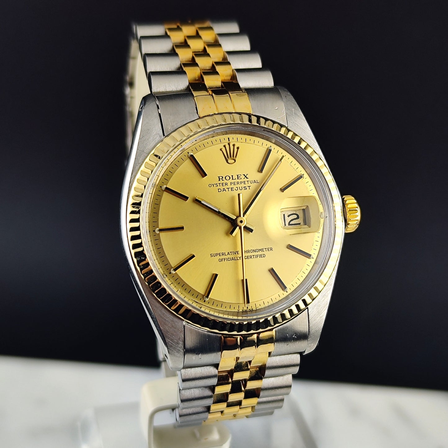 ROLEX Datejust 36 Two-Tone Gold Steel 1972 Serviced 03/2026 [REF. 1601]
