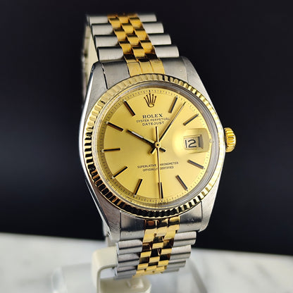 ROLEX Datejust 36 Two-Tone Gold Steel 1972 Serviced 03/2026 [REF. 1601]