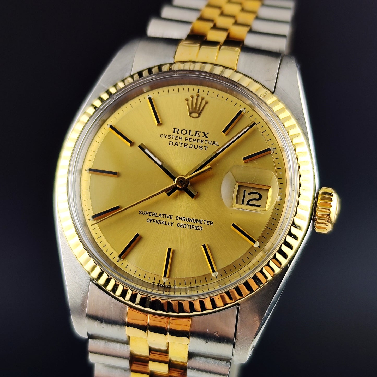 ROLEX Datejust 36 Two-Tone Gold Steel 1972 Serviced 03/2026 [REF. 1601]