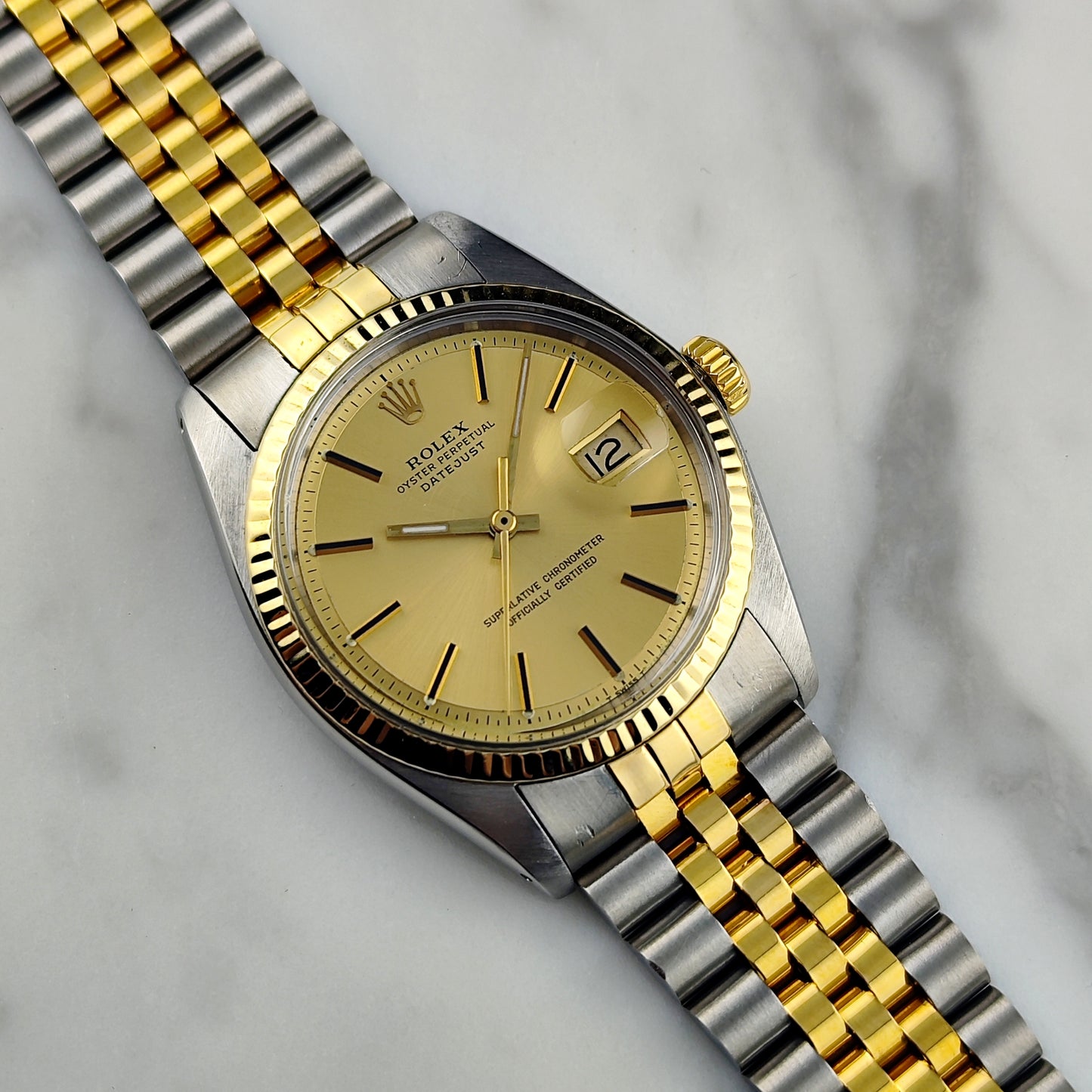 ROLEX Datejust 36 Two-Tone Gold Steel 1972 Serviced 03/2026 [REF. 1601]