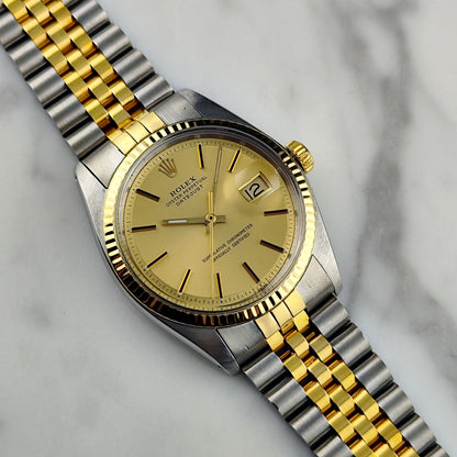 ROLEX Datejust 36 Two-Tone Gold Steel 1972 Serviced 03/2026 [REF. 1601]