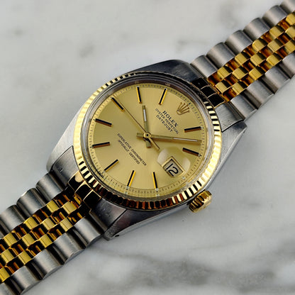 ROLEX Datejust 36 Two-Tone Gold Steel 1972 Serviced 03/2026 [REF. 1601]