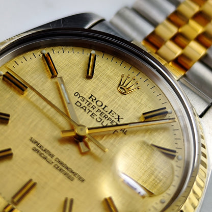 ROLEX Datejust 36 Two-Tone Linen Dial 1976 Serviced 05/2026 [REF. 16013]