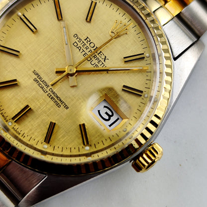 ROLEX Datejust 36 Two-Tone Linen Dial 1976 Serviced 05/2026 [REF. 16013]