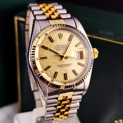 ROLEX Datejust 36 Two-Tone Linen Dial 1976 Serviced 05/2026 [REF. 16013]