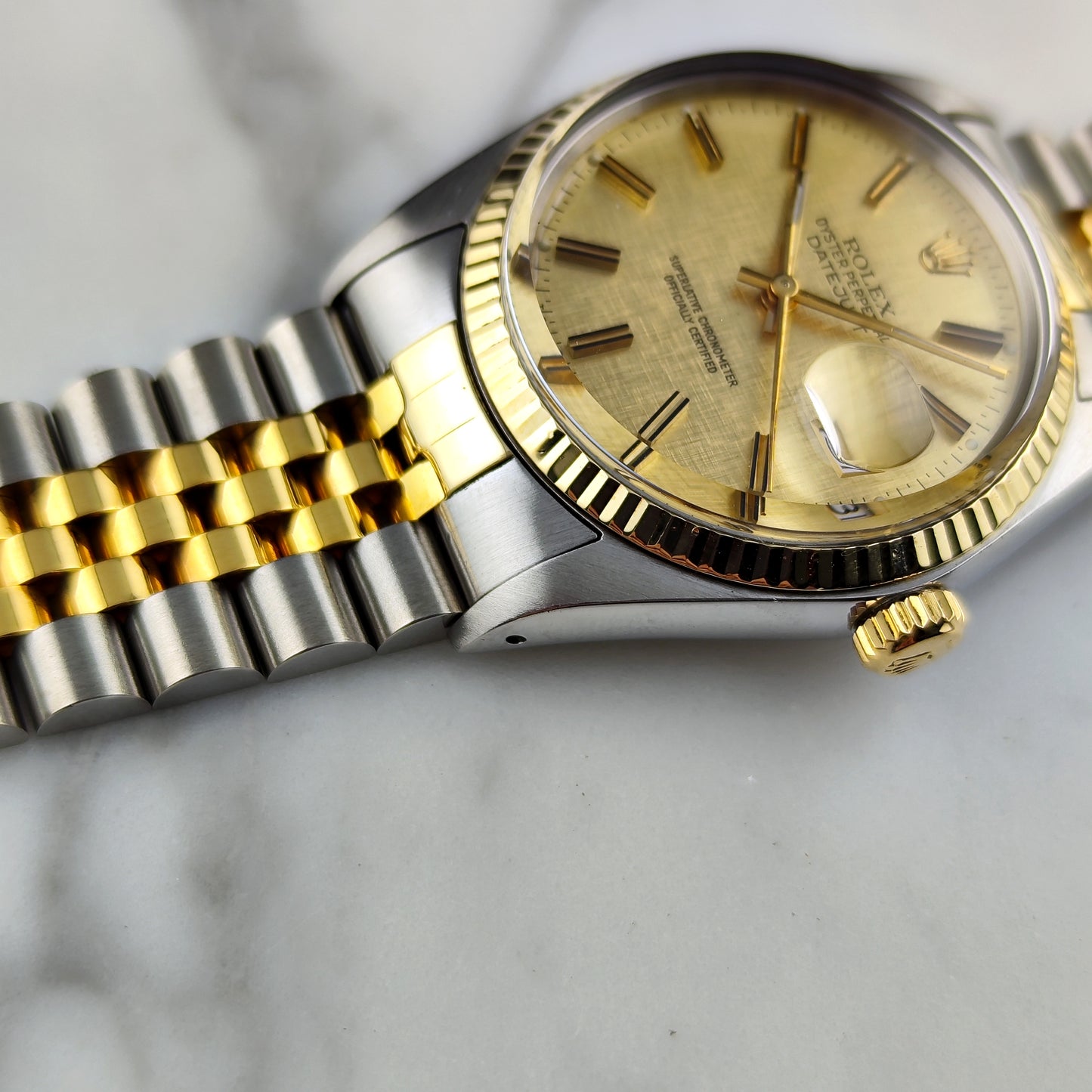 ROLEX Datejust 36 Two-Tone Linen Dial 1976 Serviced 05/2026 [REF. 16013]