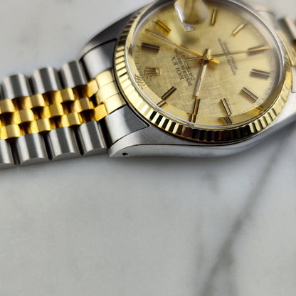 ROLEX Datejust 36 Two-Tone Linen Dial 1976 Serviced 05/2026 [REF. 16013]