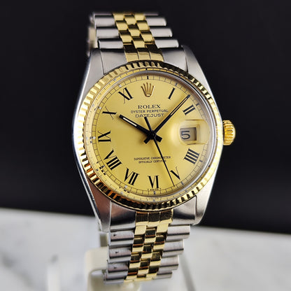 Rolex Datejust 36 Two-Tone Rare Roman Dial 1978 Serviced 07/2026 [REF. 16013]