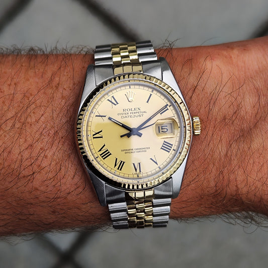 Rolex Datejust 36 Two-Tone Rare Roman Dial 1978 Serviced 07/2026 [REF. 16013]