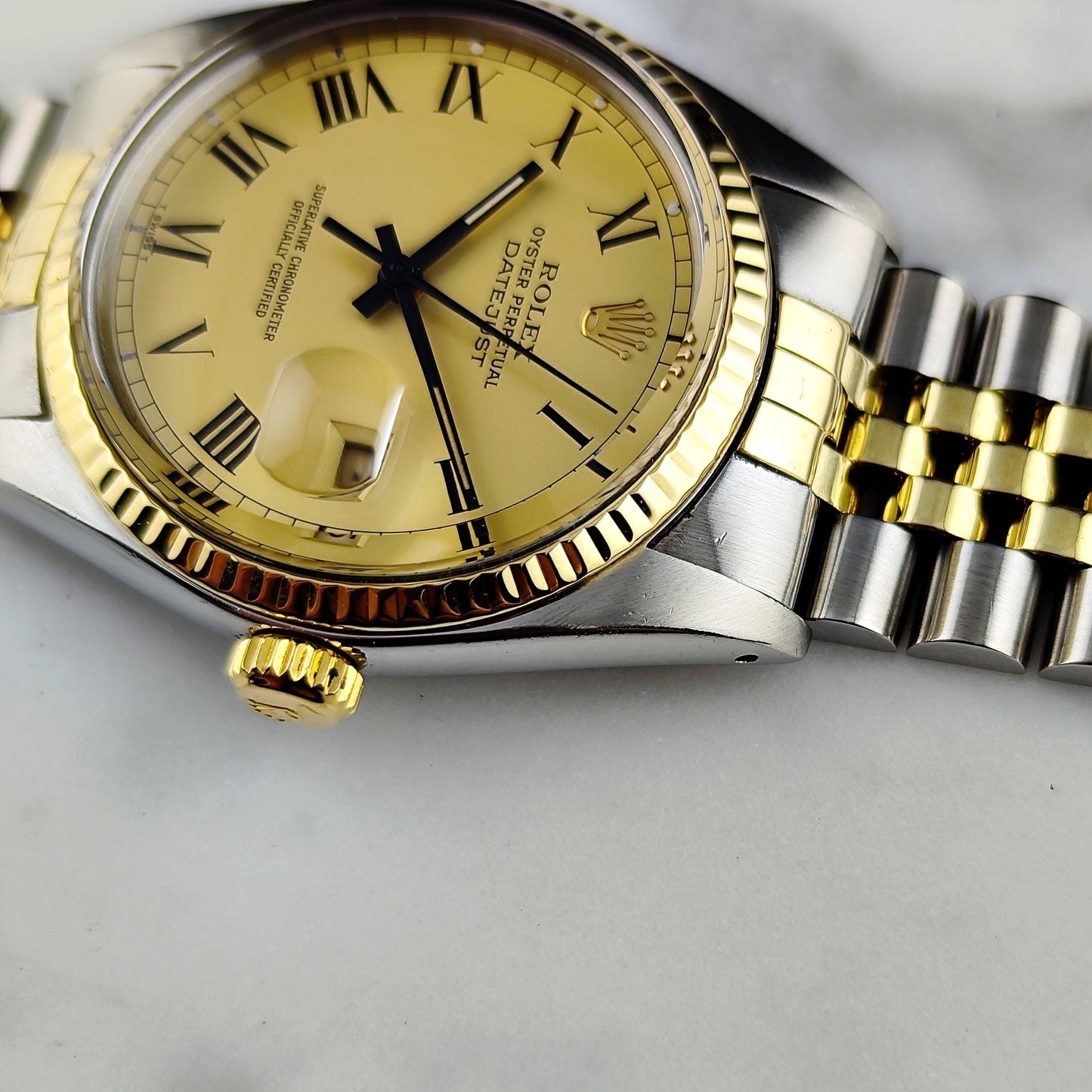 Rolex Datejust 36 Two-Tone Rare Roman Dial 1978 Serviced 07/2026 [REF. 16013]