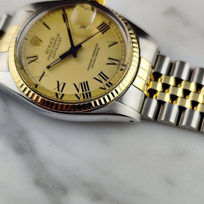 Rolex Datejust 36 Two-Tone Rare Roman Dial 1978 Serviced 07/2026 [REF. 16013]