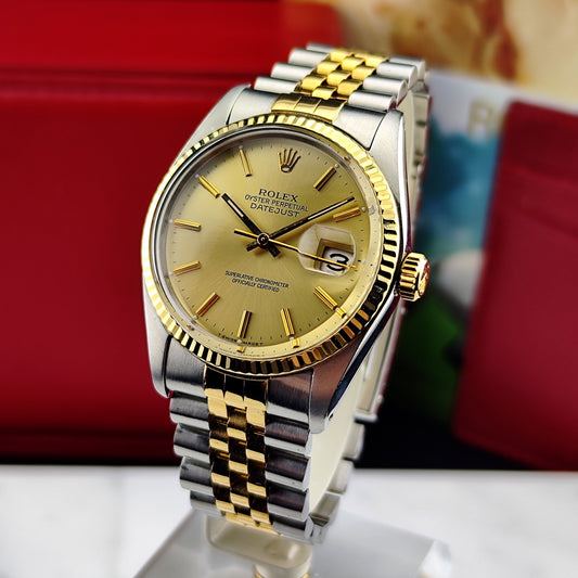 ROLEX Datejust 36 Two-Tone Steel Gold 1978 Serviced 02/2026 [REF. 16013]