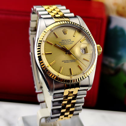 ROLEX Datejust 36 Two-Tone Steel Gold 1978 Serviced 02/2026 [REF. 16013]
