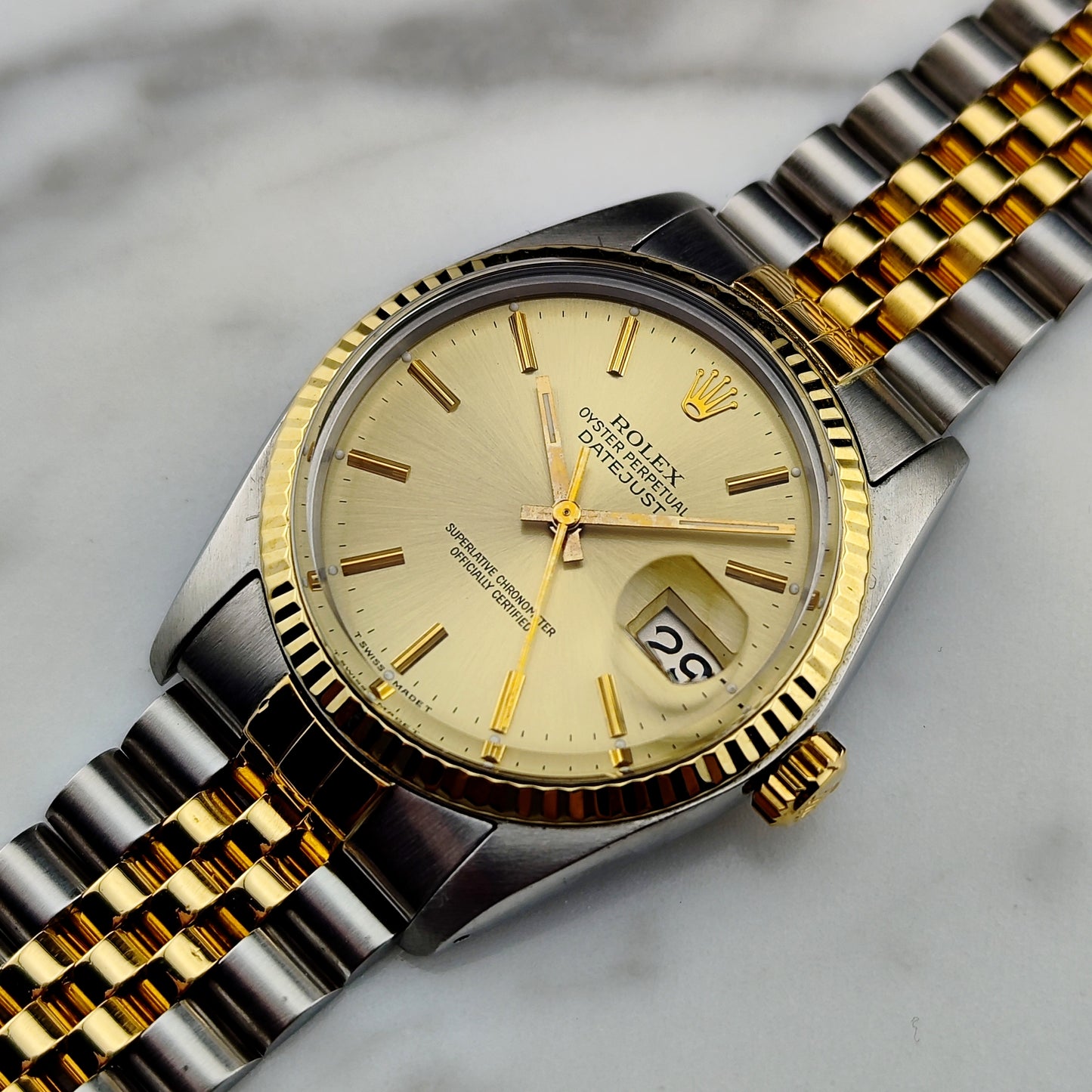 ROLEX Datejust 36 Two-Tone Steel Gold 1978 Serviced 02/2026 [REF. 16013]