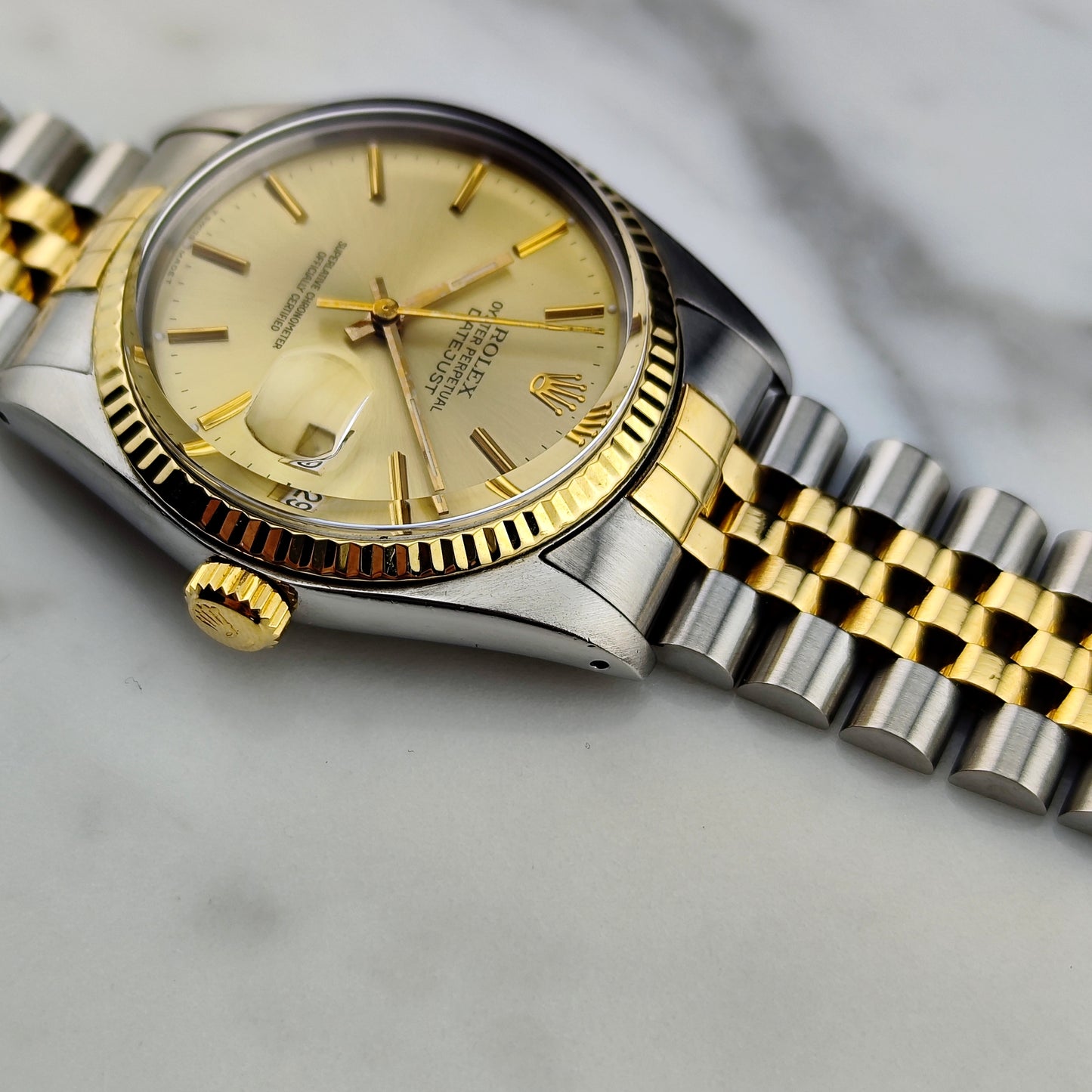 ROLEX Datejust 36 Two-Tone Steel Gold 1978 Serviced 02/2026 [REF. 16013]