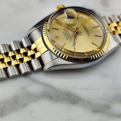ROLEX Datejust 36 Two-Tone Steel Gold 1978 Serviced 02/2026 [REF. 16013]