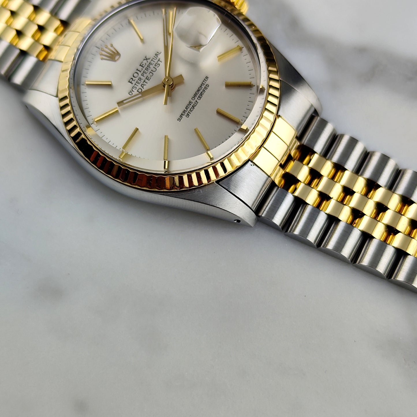 ROLEX Datejust 36 Two-Tone White Dial with Box Serviced 04/2026 [REF. 16013]