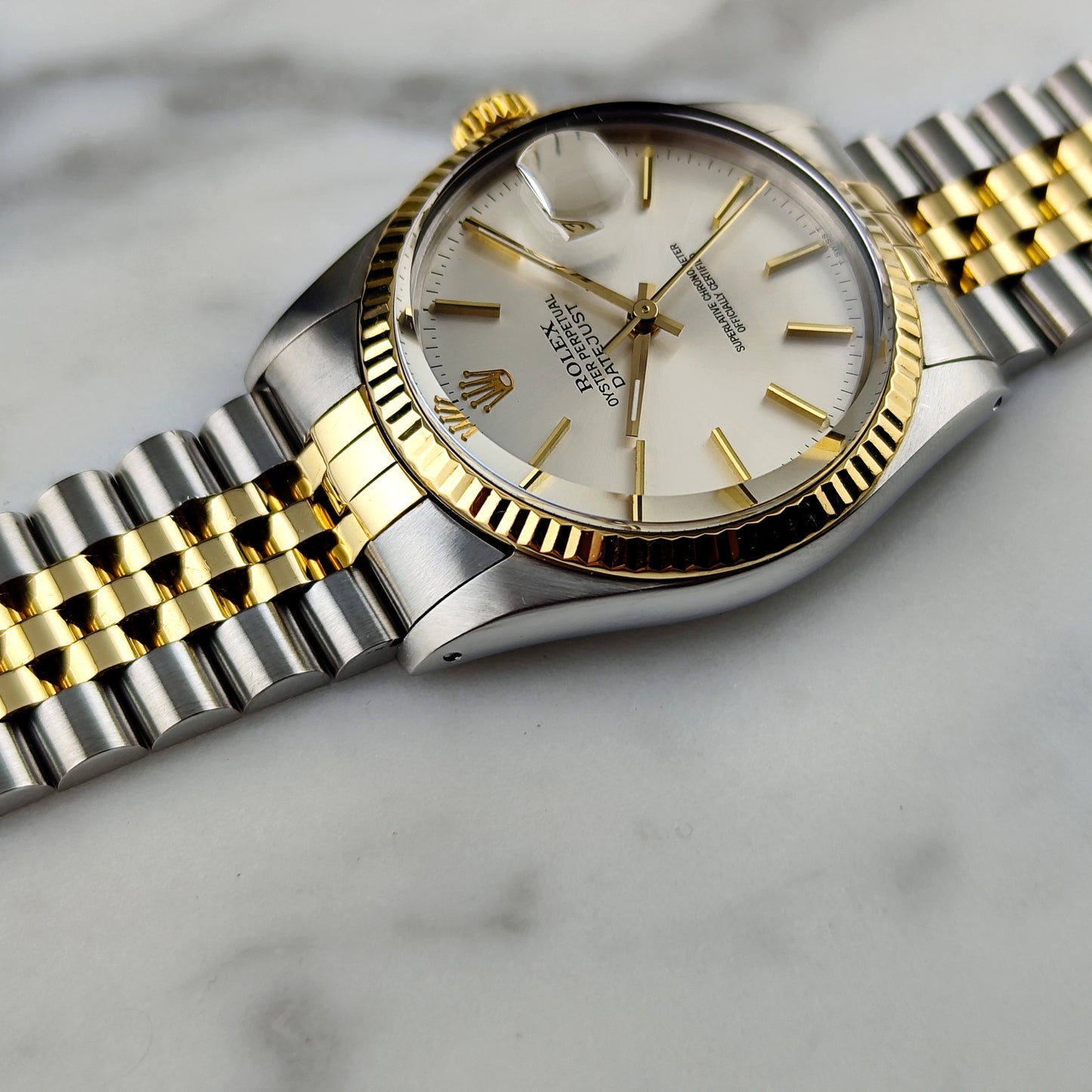 ROLEX Datejust 36 Two-Tone White Dial with Box Serviced 04/2026 [REF. 16013]