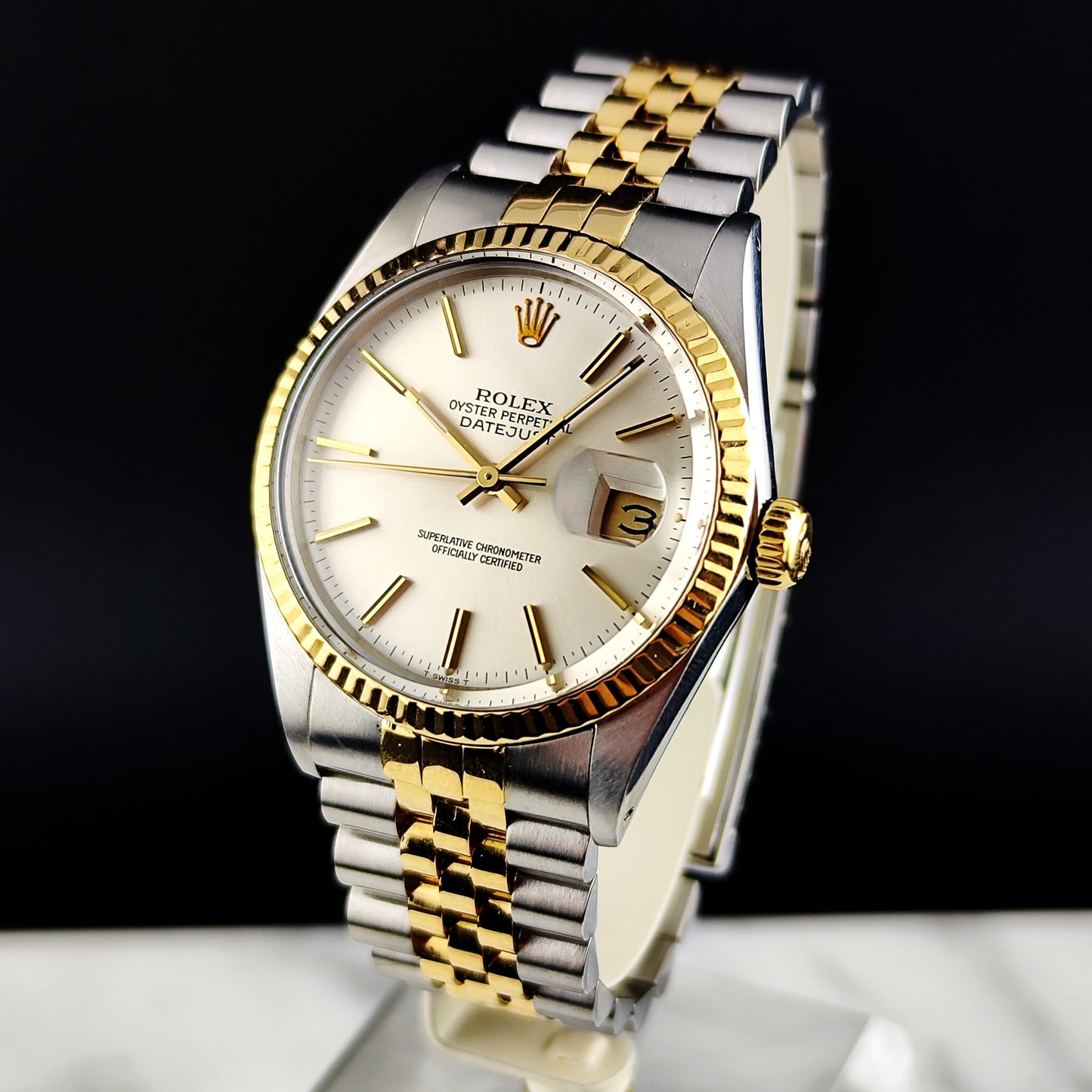 ROLEX Datejust 36 Two-Tone White Dial with Box Serviced 04/2026 [REF. 16013]