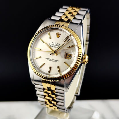 ROLEX Datejust 36 Two-Tone White Dial with Box Serviced 04/2026 [REF. 16013]