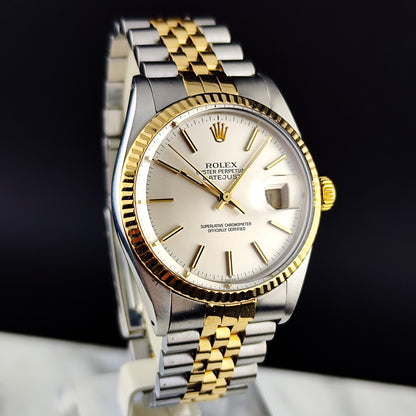 ROLEX Datejust 36 Two-Tone White Dial with Box Serviced 04/2026 [REF. 16013]