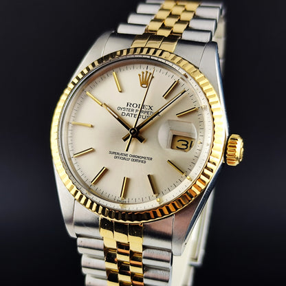 ROLEX Datejust 36 Two-Tone White Dial with Box Serviced 04/2026 [REF. 16013]