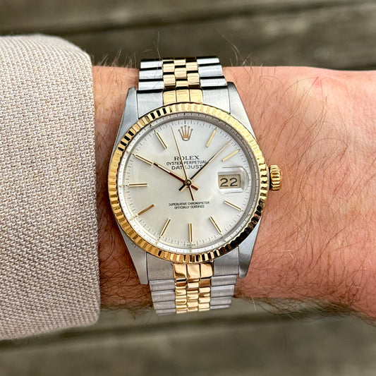 ROLEX Datejust 36 Two-Tone White Dial with Box Serviced 04/2026 [REF. 16013]