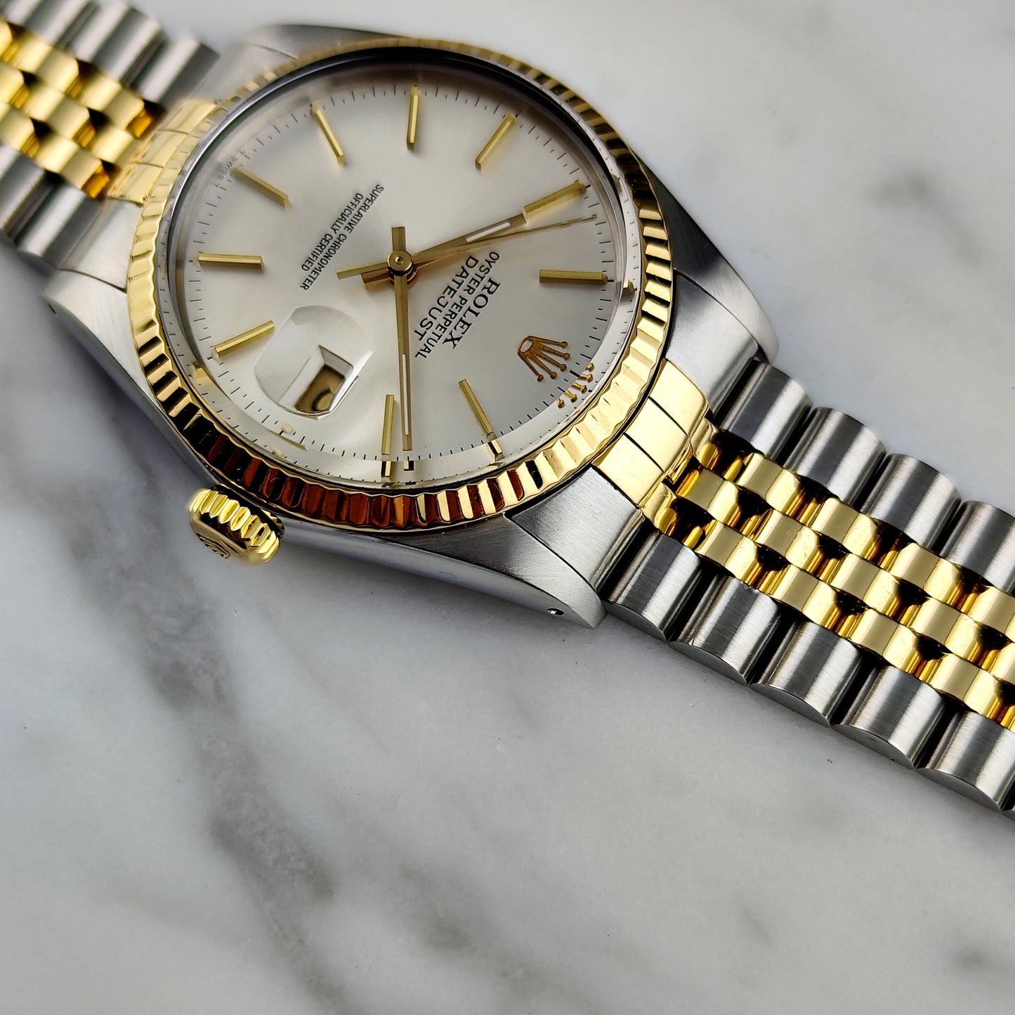 ROLEX Datejust 36 Two-Tone White Dial with Box Serviced 04/2026 [REF. 16013]