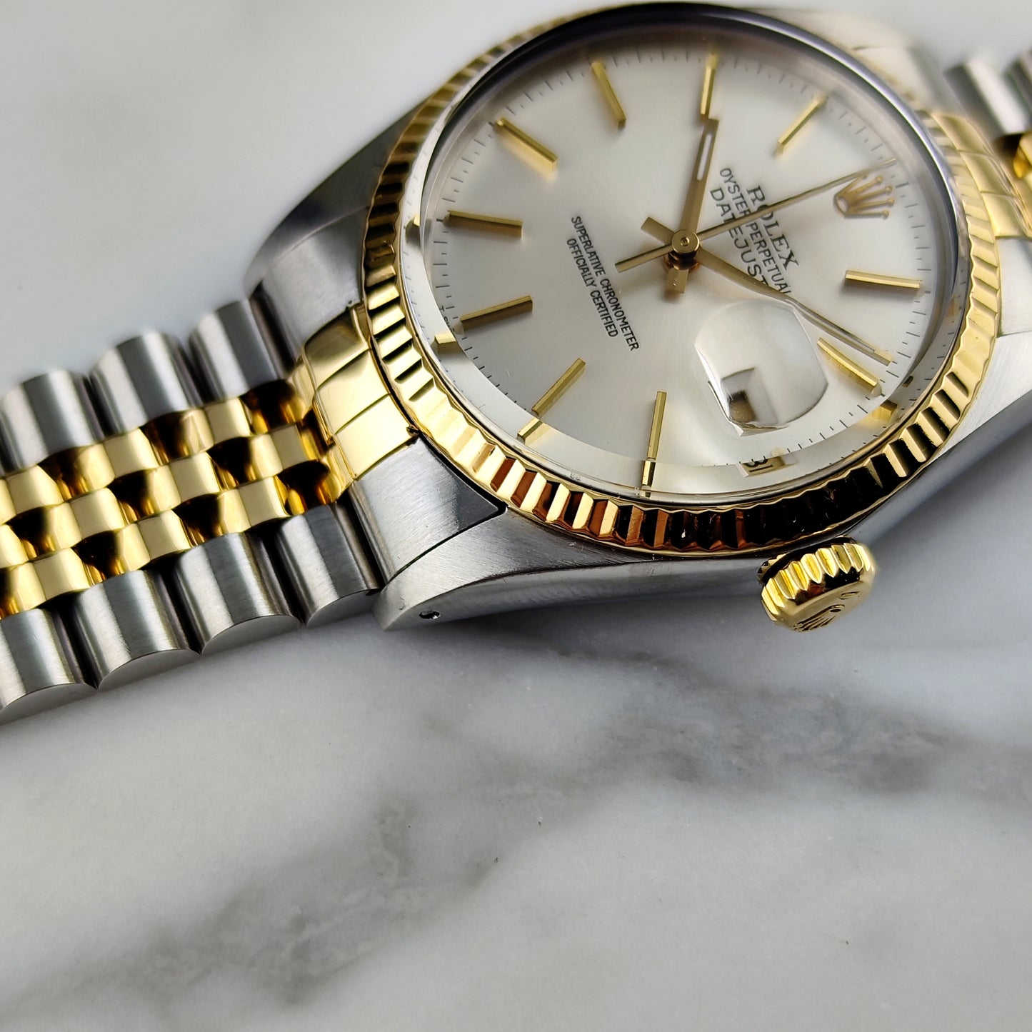 ROLEX Datejust 36 Two-Tone White Dial with Box Serviced 04/2026 [REF. 16013]