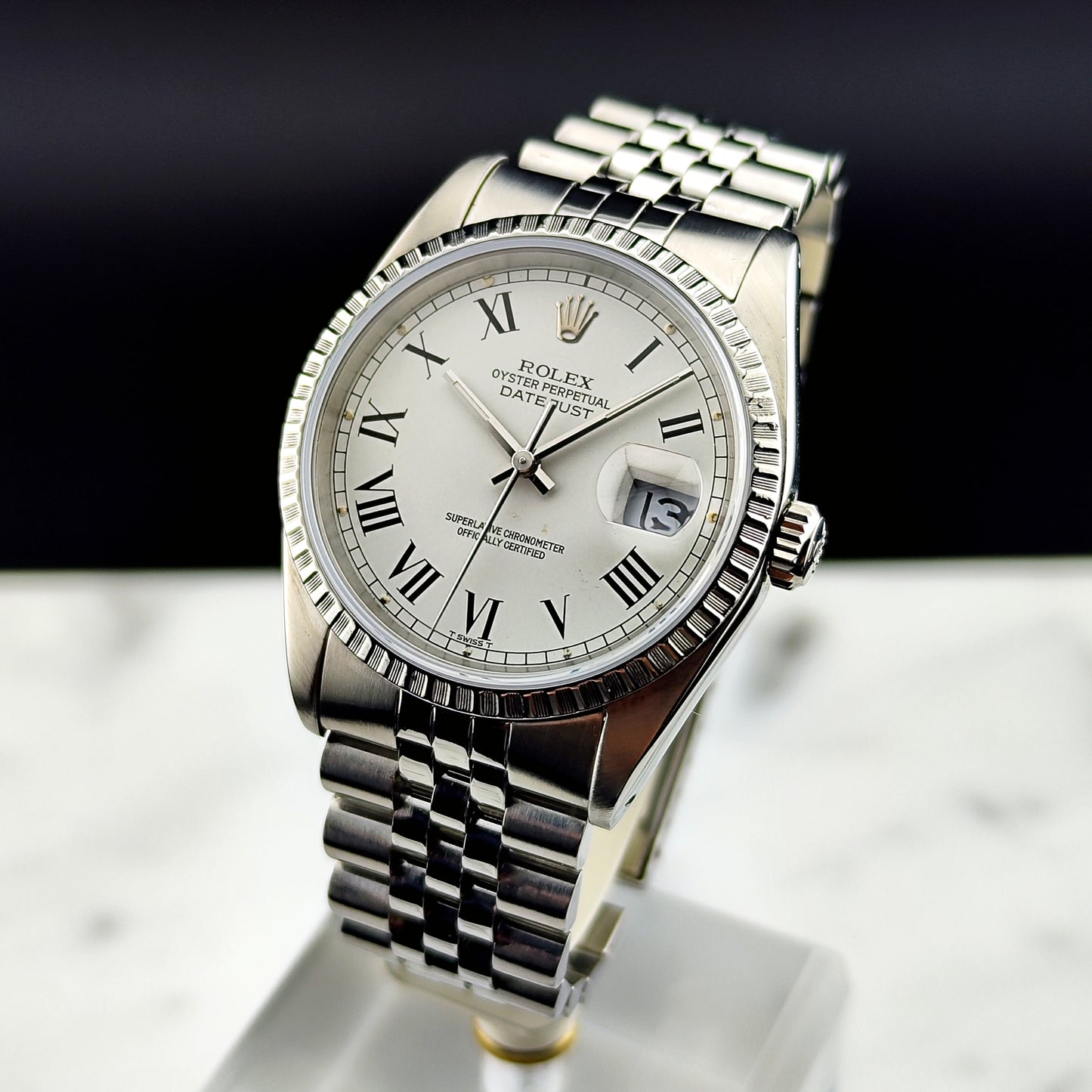 ROLEX Datejust 36 White Buckley Dial Serviced 12/2025 [REF. 16220]