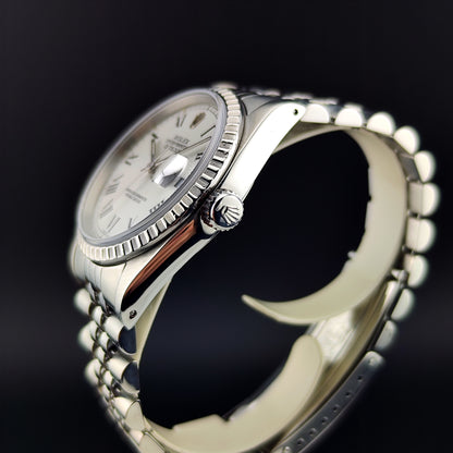 ROLEX Datejust 36 White Buckley Dial Serviced 12/2025 [REF. 16220]