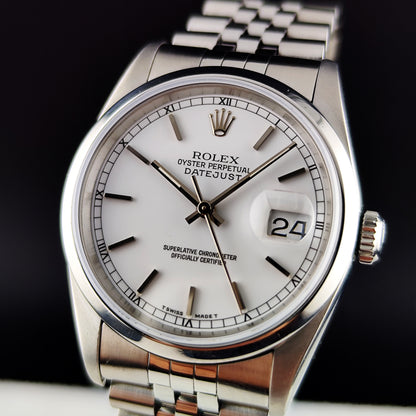 Rolex Datejust 36 White Dial 1991 Serviced 06/2026 [REF. 16200]