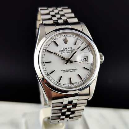 Rolex Datejust 36 White Dial 1991 Serviced 06/2026 [REF. 16200]