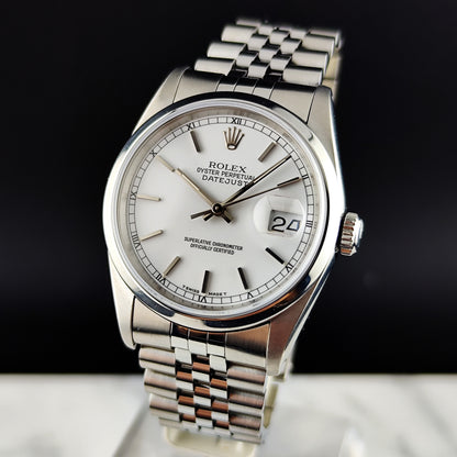 Rolex Datejust 36 White Dial 1991 Serviced 06/2026 [REF. 16200]