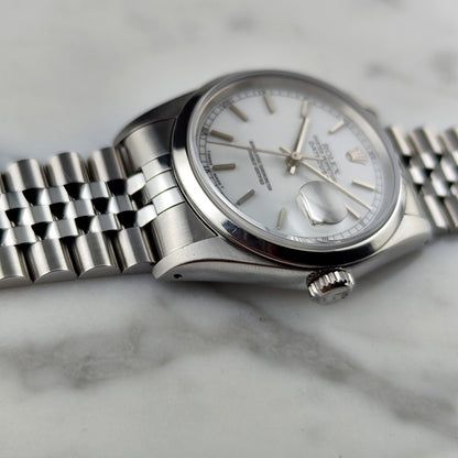 Rolex Datejust 36 White Dial 1991 Serviced 06/2026 [REF. 16200]