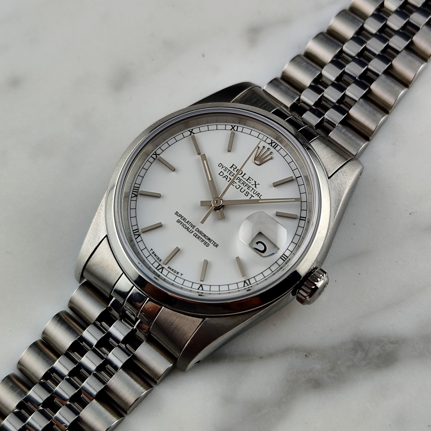 Rolex Datejust 36 White Dial 1991 Serviced 06/2026 [REF. 16200]