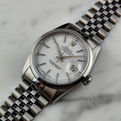 Rolex Datejust 36 White Dial 1991 Serviced 06/2026 [REF. 16200]