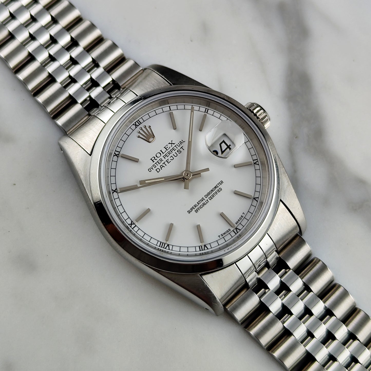 Rolex Datejust 36 White Dial 1991 Serviced 06/2026 [REF. 16200]