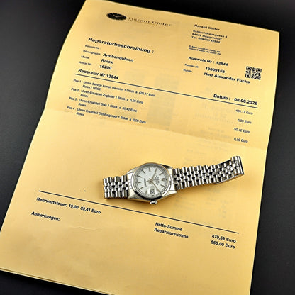 Rolex Datejust 36 White Dial 1991 Serviced 06/2026 [REF. 16200]