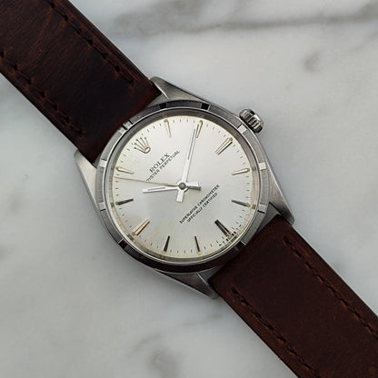 ROLEX Oyster Perpetual 34 Silver Dial Rare [REF. 1007]