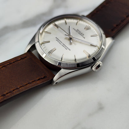 ROLEX Oyster Perpetual 34 Silver Dial Rare [REF. 1007]